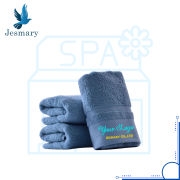 KHĂN SPA COTTON THÊU LOGO THEO YÊU CẦU - Nhà máy dệt khăn Jesmary